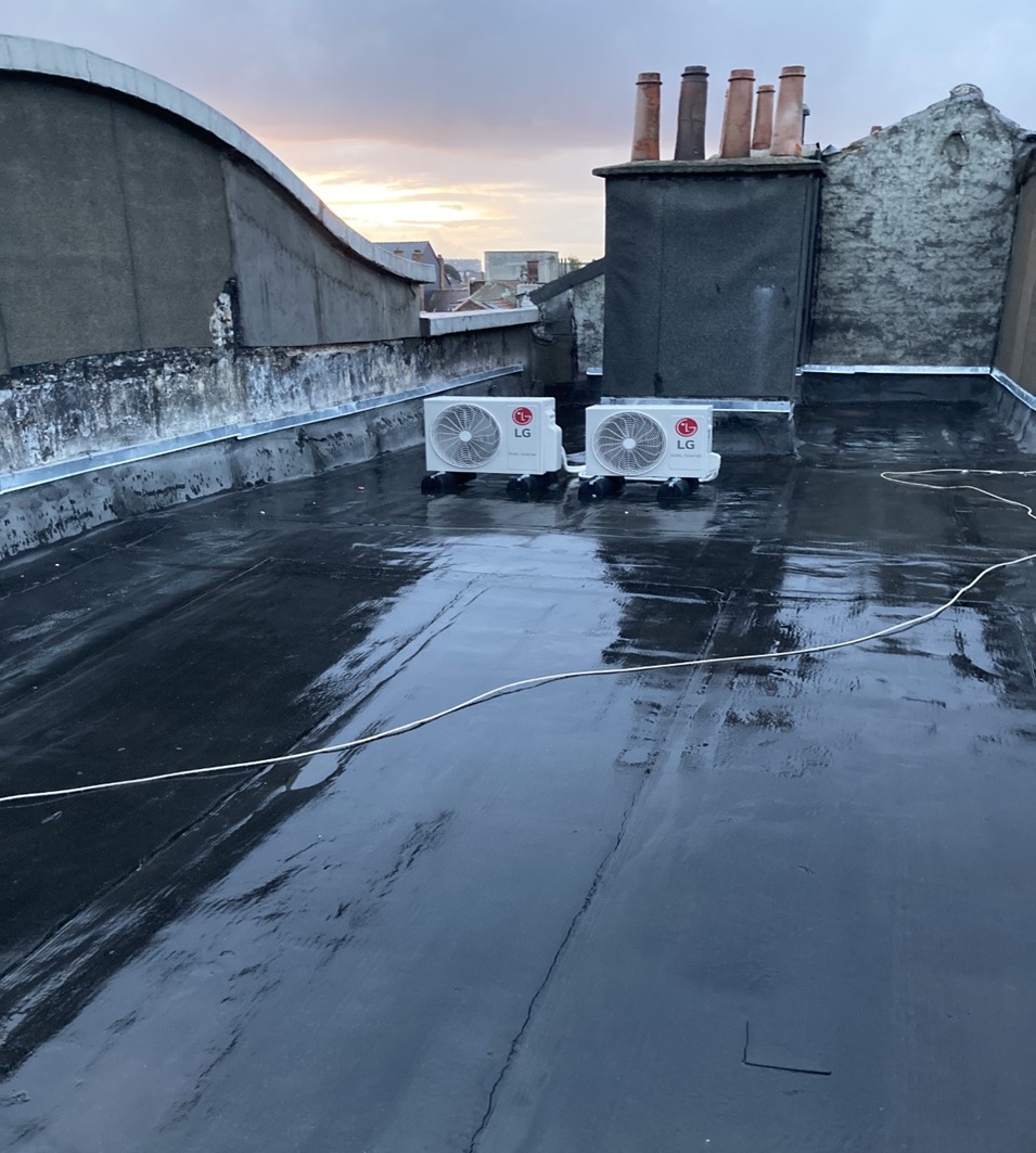Rénovation partielle d'une toiture plate de 60 m² à Jette, Bruxelles